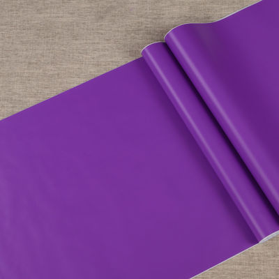 qualità  Jinyi 5553 Handcraft Waterproof Purple Wall Furniture Gift Book Cover Solid Simple Home Decor PVC Material Sticker fabbrica